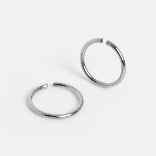 Everyday Huggies Silver 9mm Pair