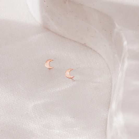 Moon Stud Earrings
