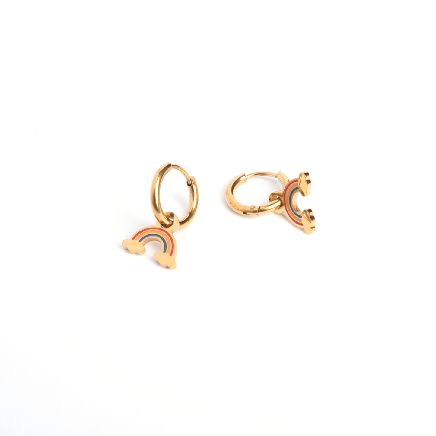 Rainbow Enamel Huggies