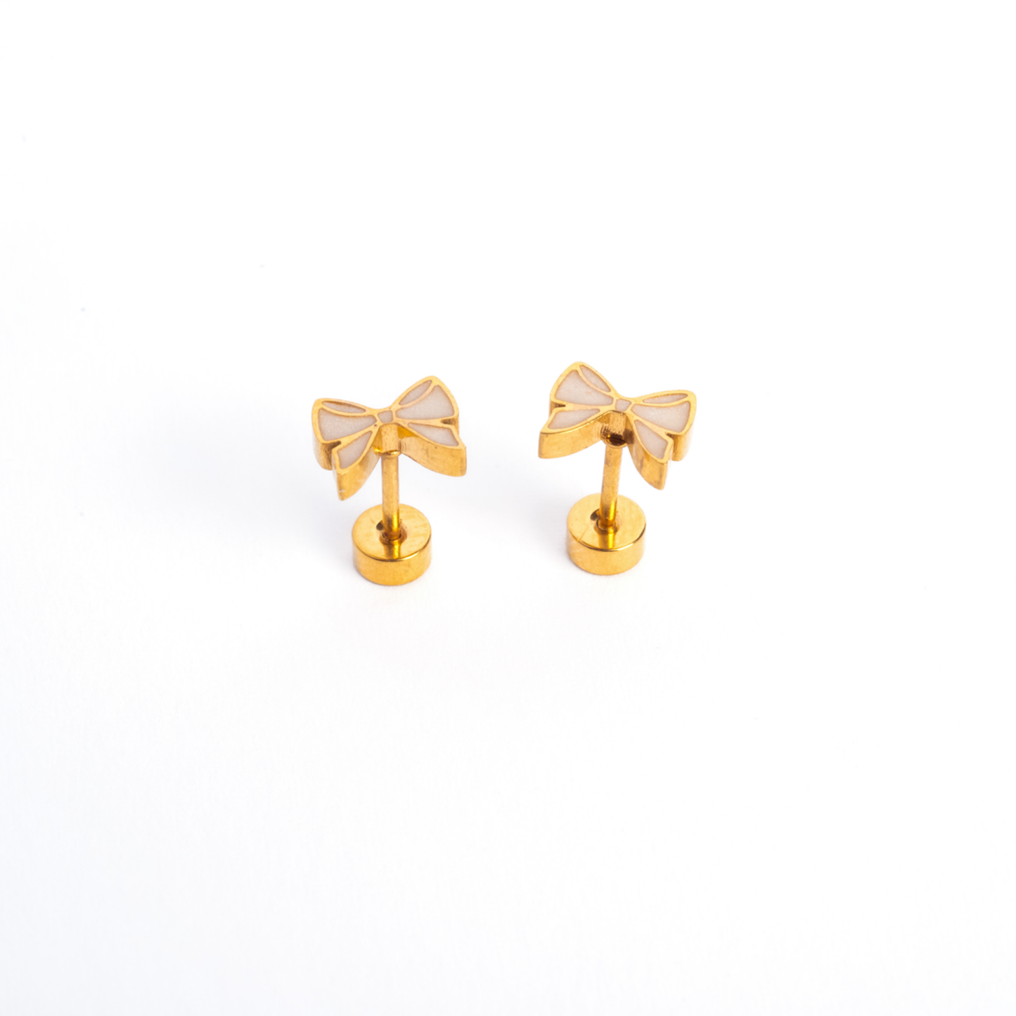 Bow Enamel Screwbacks