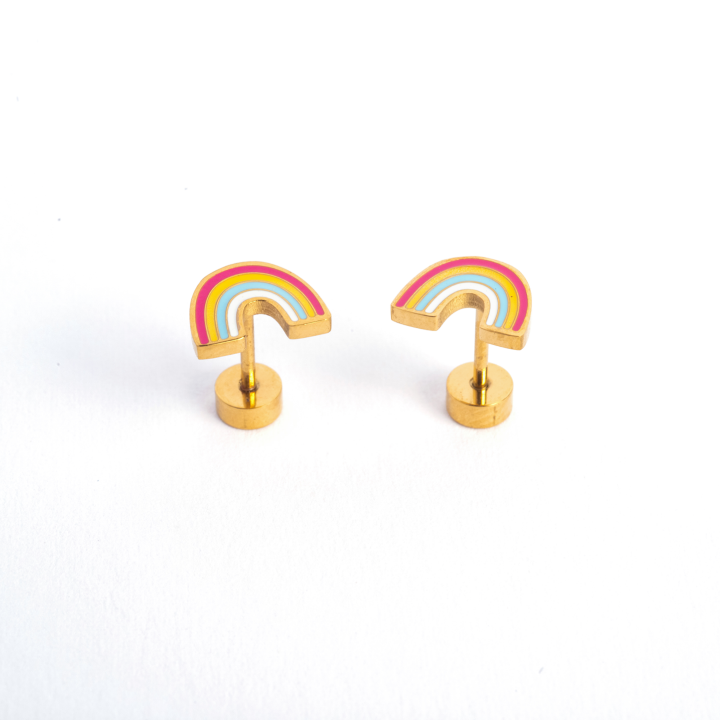 Full Rainbow Enamel Screwbacks